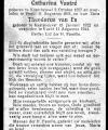 Bidprentje vader en zoon Van Es (bron: A. Goedhart)