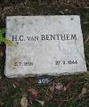 H.C. van Benthem, graf (bron: Oorlogsgravenstichting)