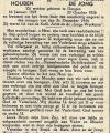 Tekst gezamenlijk bidprentje J.F. de Jong en P.M. Houben (bron: BHIC)