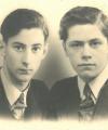 Gezamenlijk bidprentje J.F. de Jong en P.M. Houben (bron: BHIC)