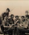 Op de boot met kameraden (bron: G. Hanssen)