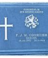 Gedenksteen van P. Courtier (bron: G. van Zundert)