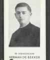 Herman de Bekker (1907-1943) Bron: Nationaal Archief, 2.19.255.01 Persoonsdossiers Oorlogsgravenstichting)