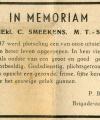 In Memoriam Kees Smeekens (bron: Stichting Oud Indiëgangers Meppel)