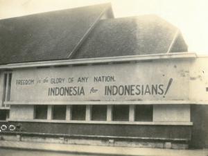 Indonesische propaganda, ca. 1947 (foto: J. Arts)
