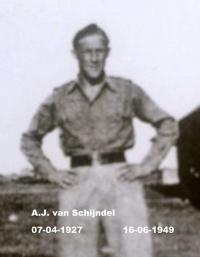 A.J. van Schijndel (bron: Indiëmonument 's-Hertogenbosch - om te blijven gedenken)