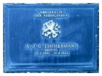 Gedenksteen van A. Timmermans (bron: G. van Zundert)