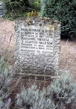 P.H. Sluiter, graf (bron: H. Smeets)