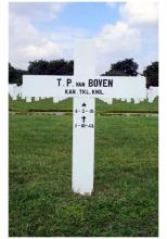 Kruis van T. van Boven (bron: G. van Zundert)