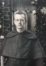 Pater Willibrordus Ardts tijdens zijn eerste H. Mis in Beugen (foto: A. Ardts)